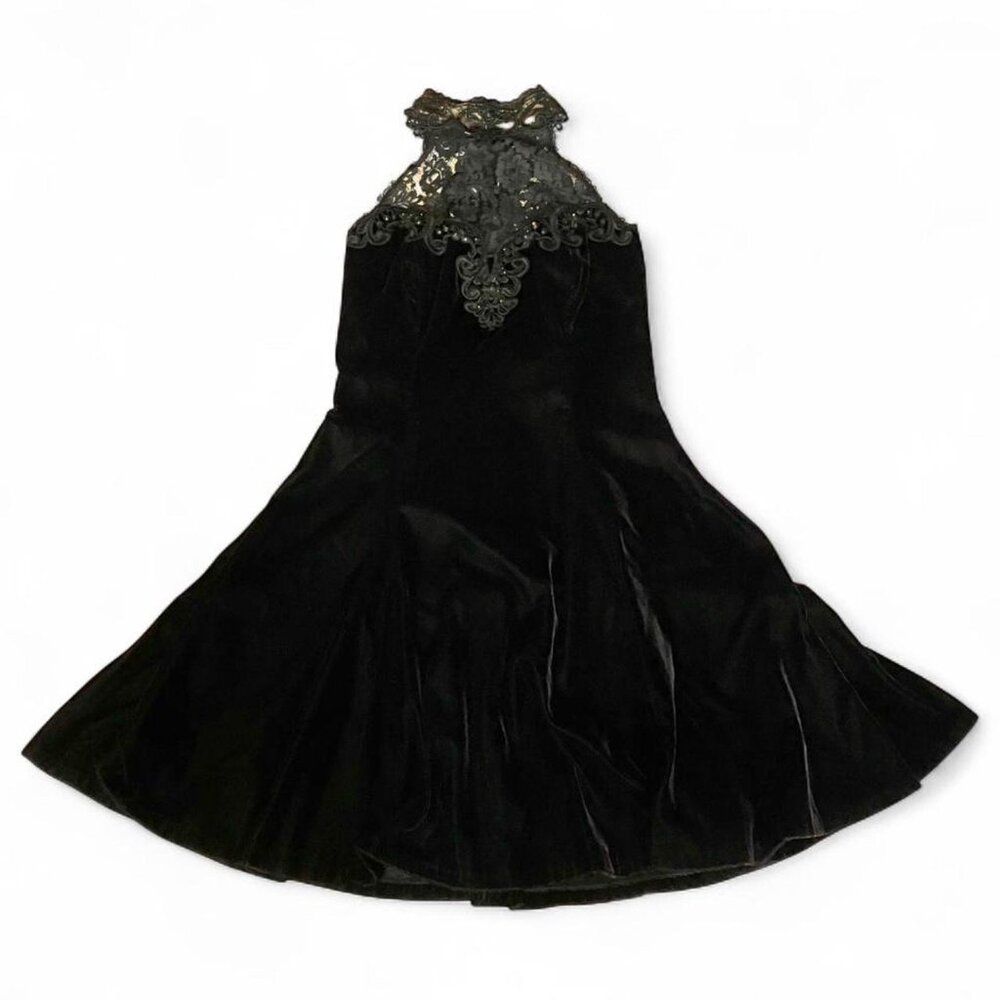 Scott McClintock Black Lace Mini Dress